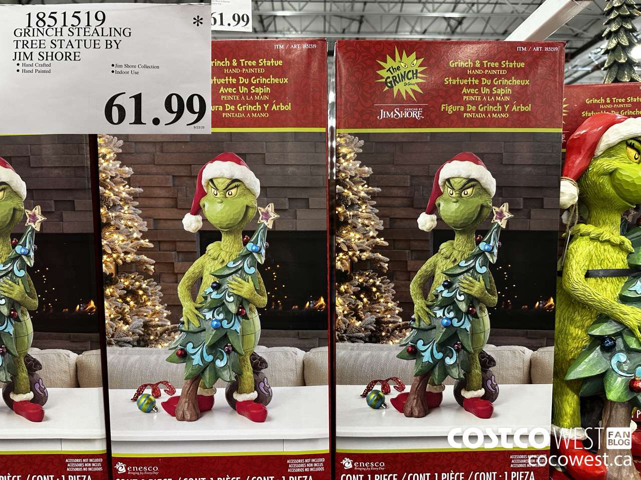 1851519 GRINCH STEALING TREE STATUE BY JIM SHORE $61.99
