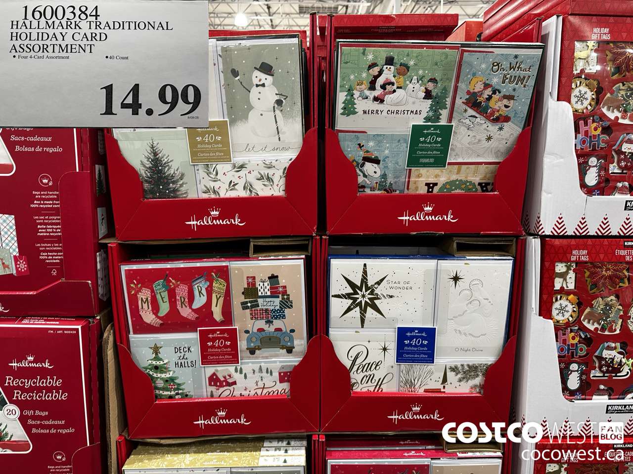 1600384 HALLMARK TRADITIONAL HOLIDAY CARD ASSORTMENT $14.99