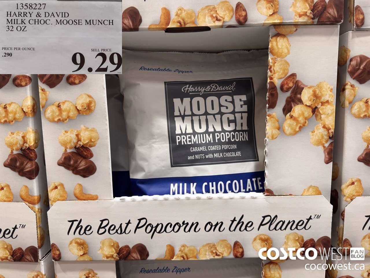 1358227 HARRY & DAVID MILK CHOC. MOOSE MUNCH 32 OZ $9.29