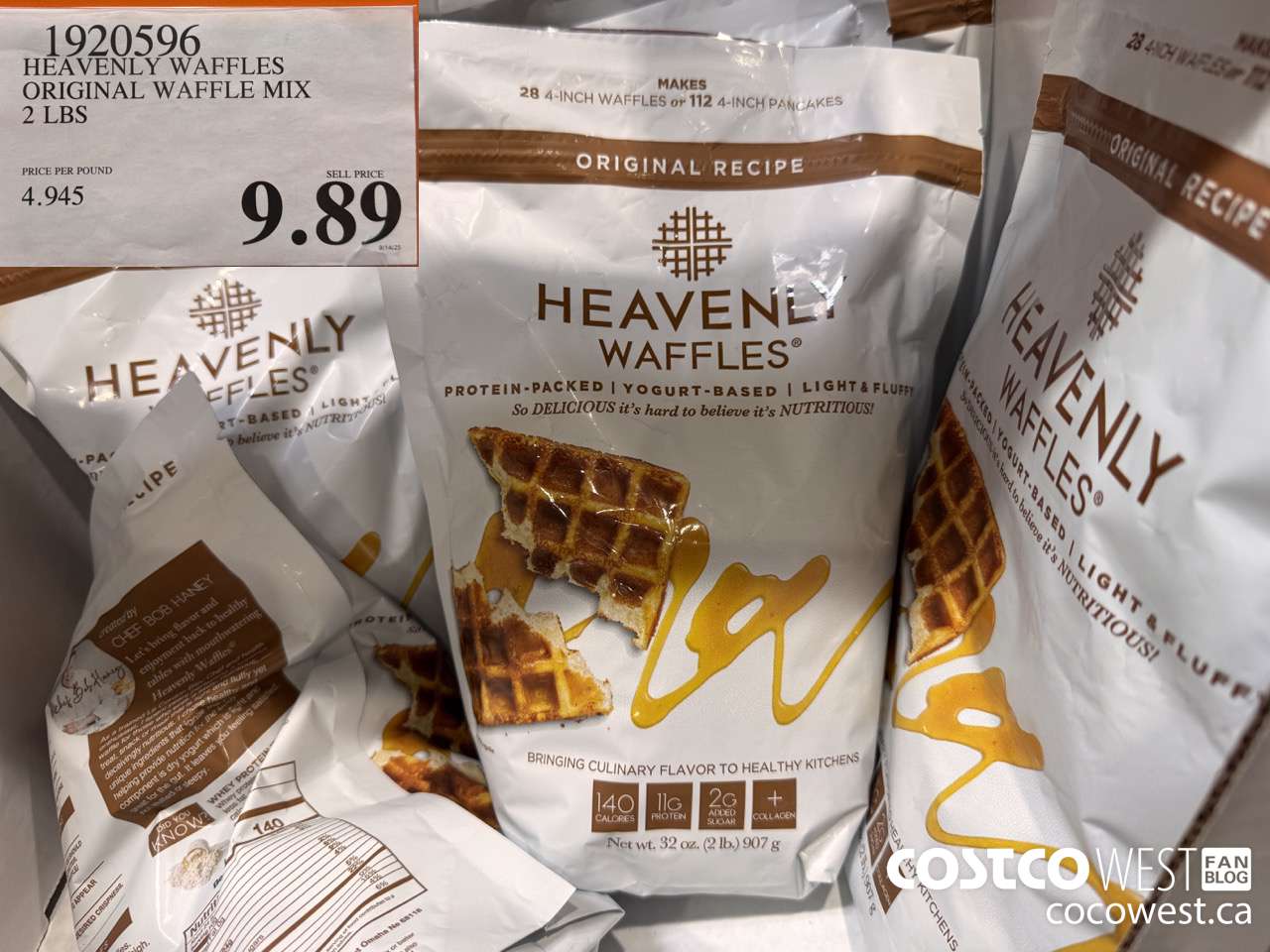 1920596 HEAVENLY WAFFLES ORIGINAL WAFFLE MIX 2 LBS $9.89