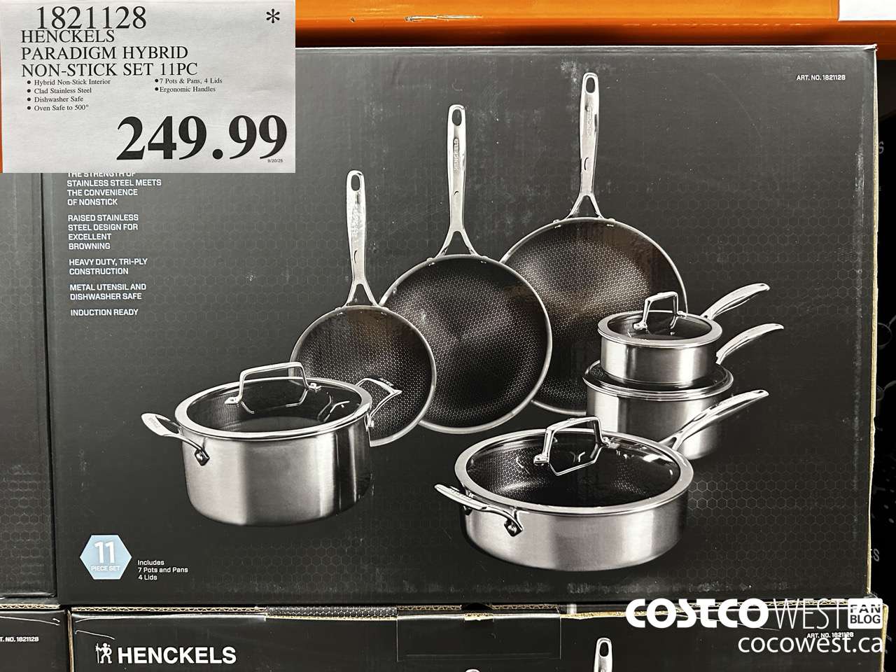 1821128 HENCKELS PARADIGM HYBRID NON-STICK SET 11PC $249.99