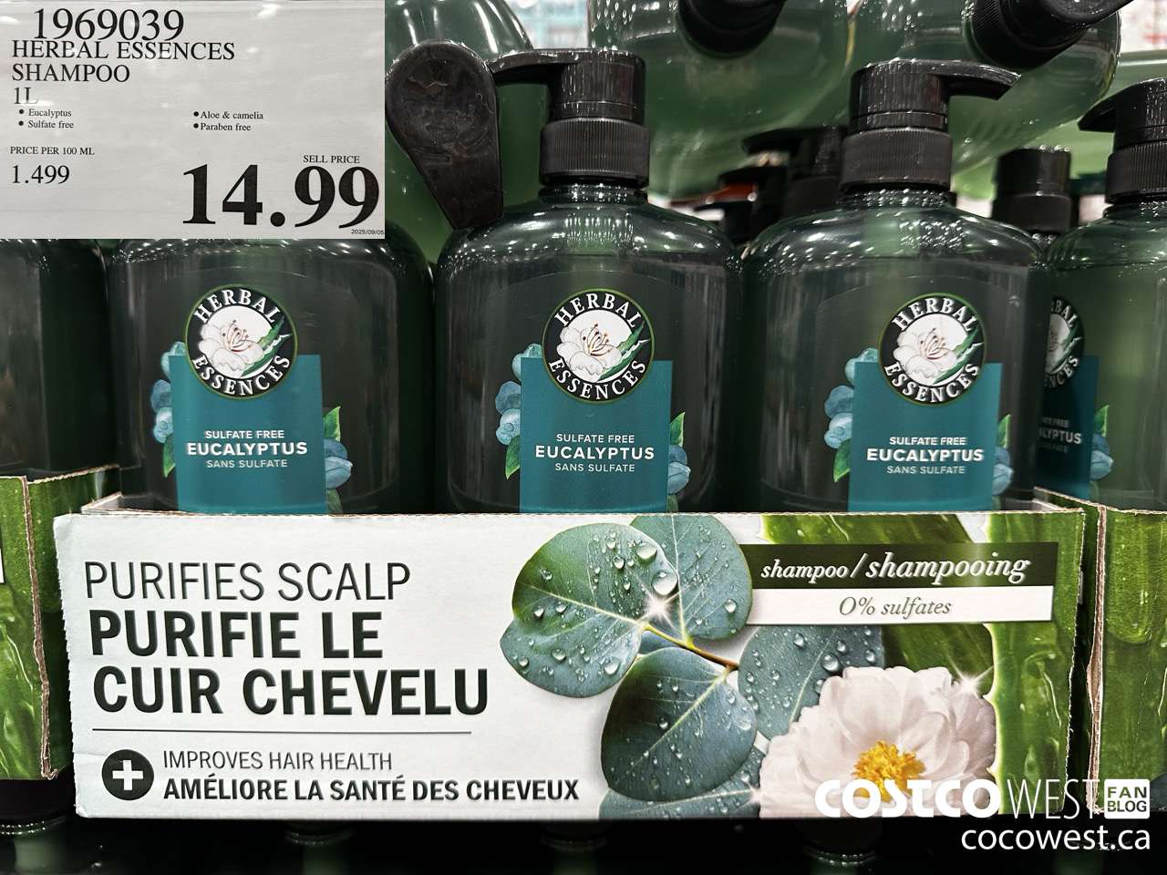 1969039 HERBAL ESSENCES SHAMPOO 1L $14.99