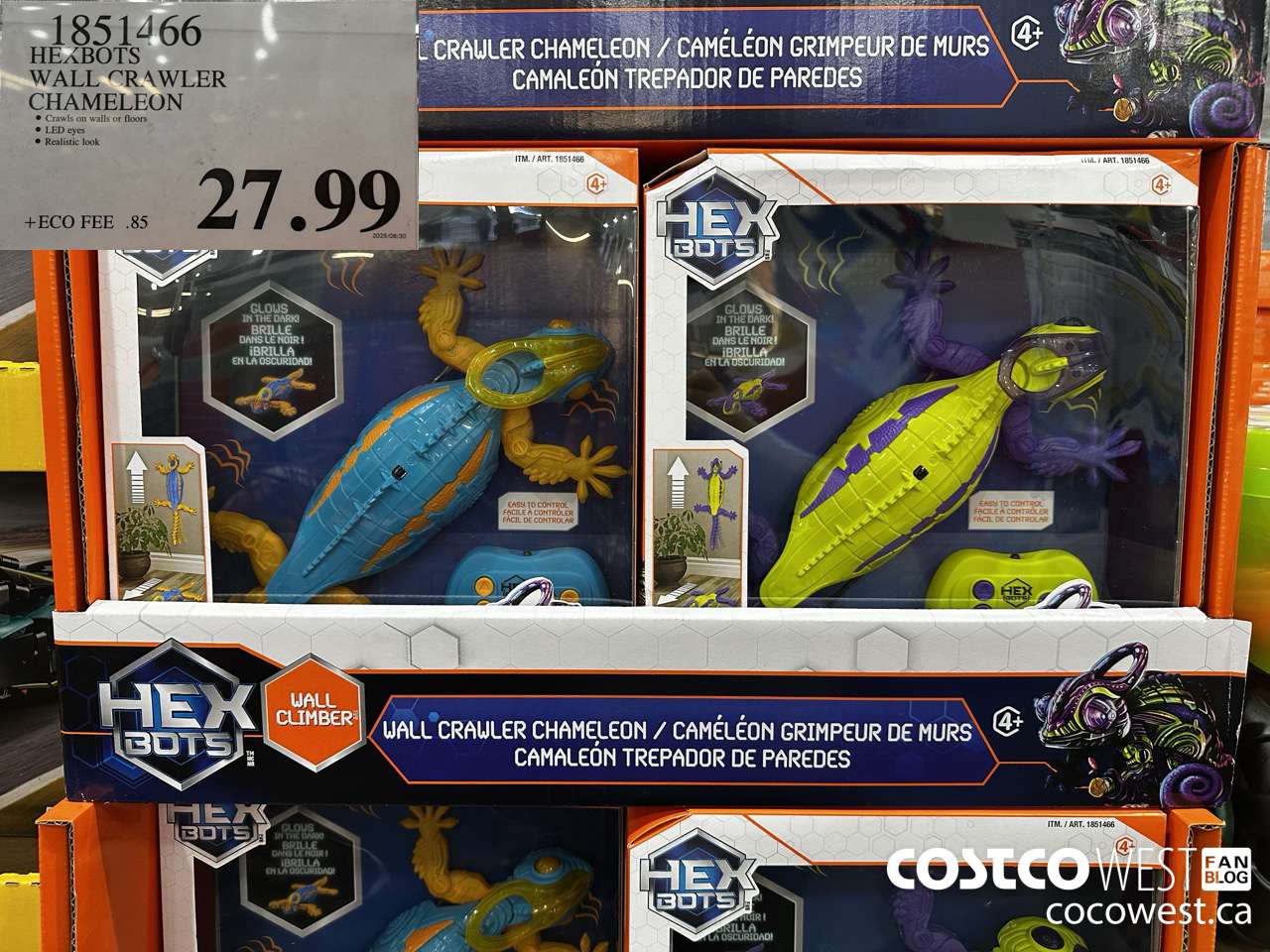 1851466 HEXBOTS WALL CRAWLER CHAMELEON $27.99