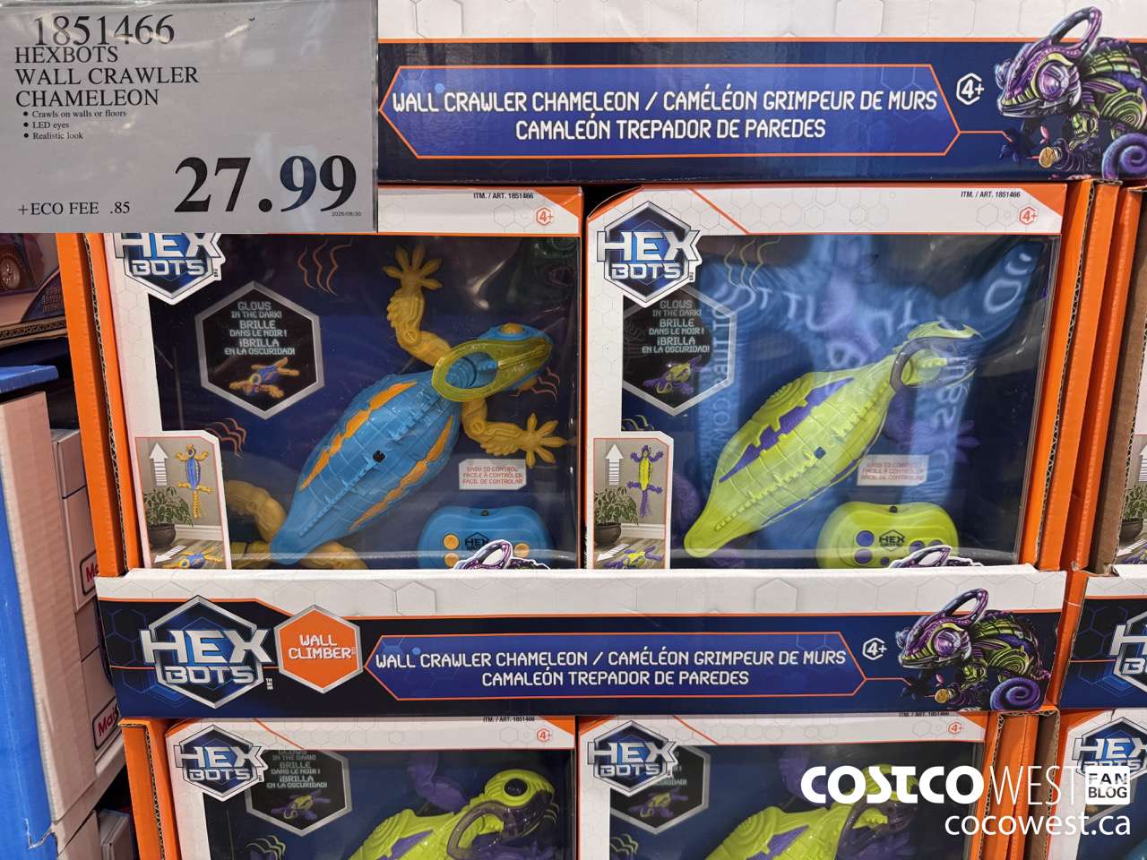 1851466 HEXBOTS WALL CRAWLER CHAMELEON $27.99