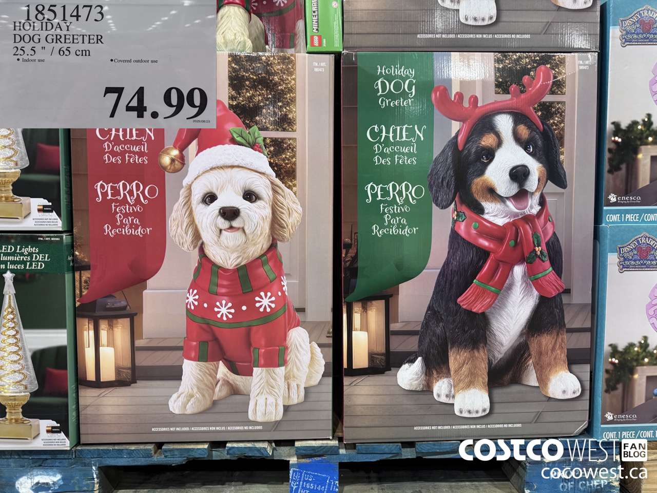 1851473 HOLIDAY DOG GREETER 25.5