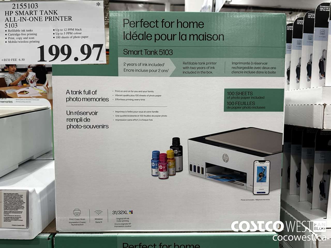 2155103 HP SMART TANK ALL IN ONE PRINTER 5103 $199.97