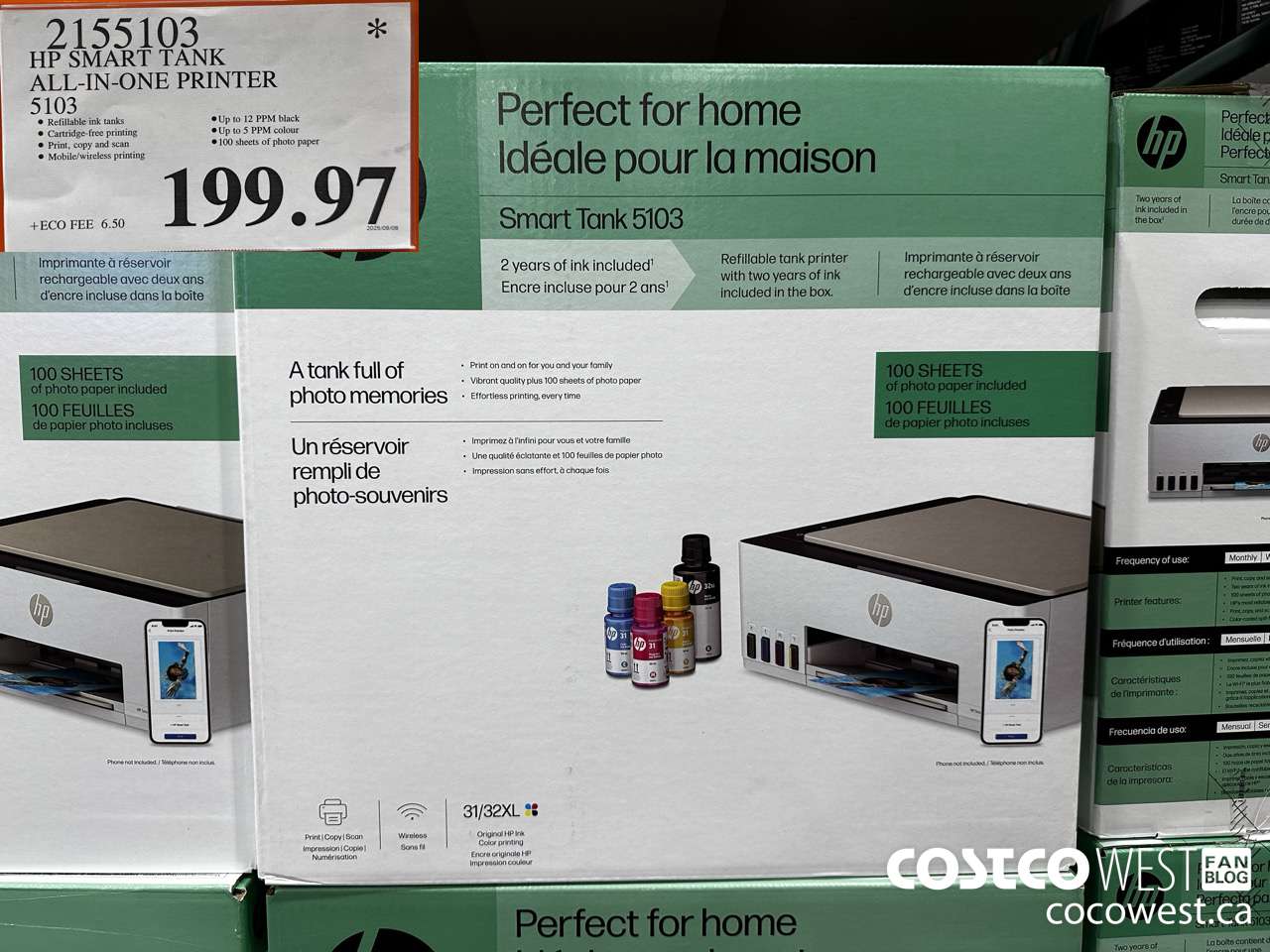 2155103 HP SMART TANK ALL IN ONE PRINTER 5103 $199.97