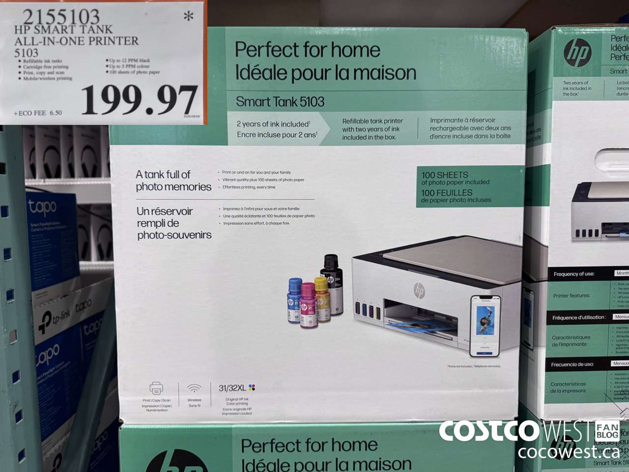 2155103 HP SMART TANK ALL IN ONE PRINTER 5103 $199.97