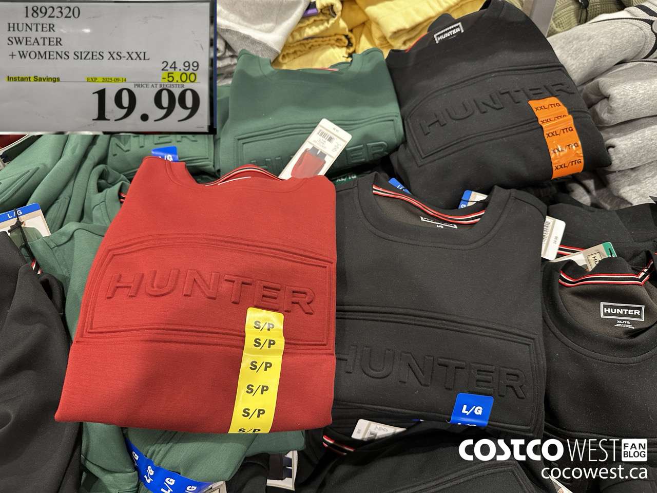 1892320 HUNTER SWEATER WOMENS SIZES XS-XXL ($5.00 INSTANT SAVINGS EXPIRES ON 2025-09-14) $19.99