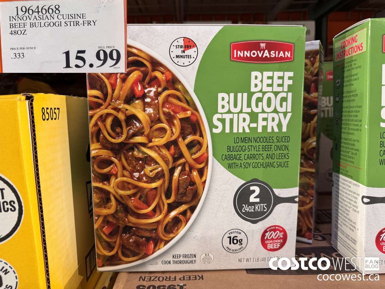 1964668 INNOVASIAN CUISINE BEEF BULGOGI STIR-FRY 48 OZ $15.99