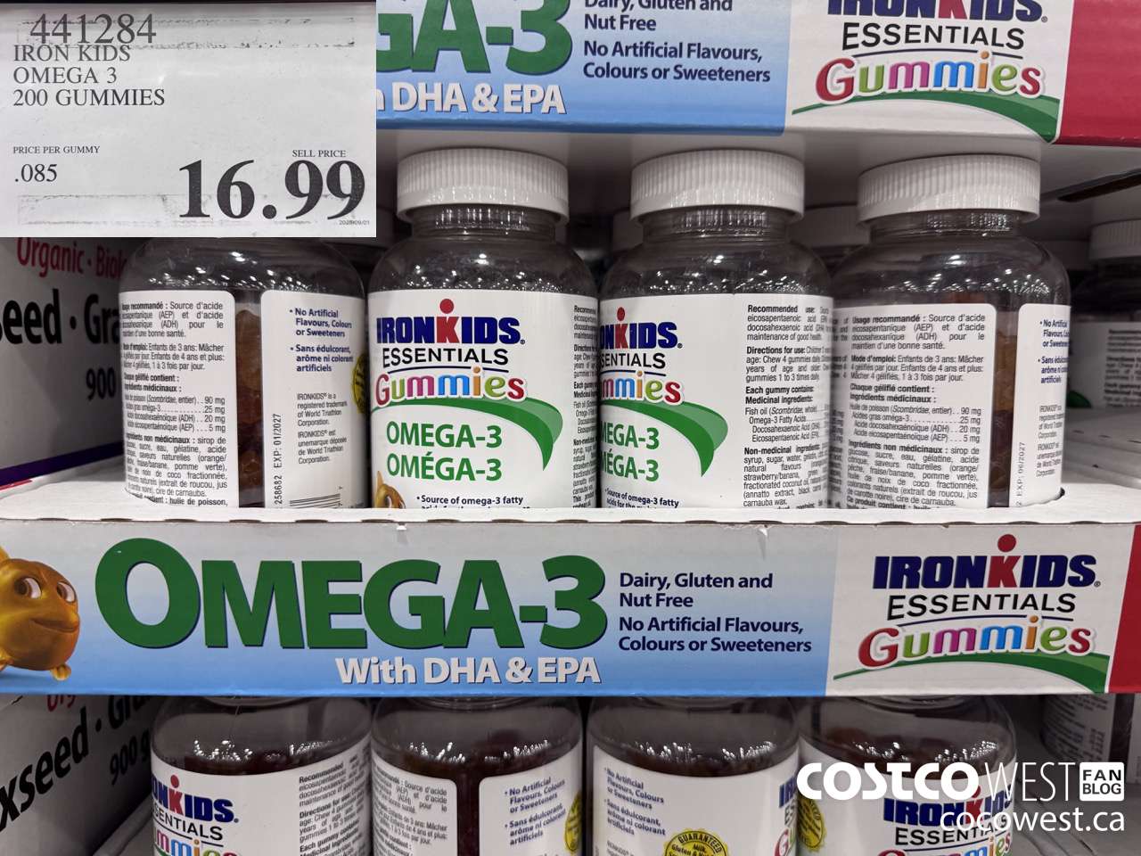 441284 IRON KIDS OMEGA 3 200 GUMMIES $16.99