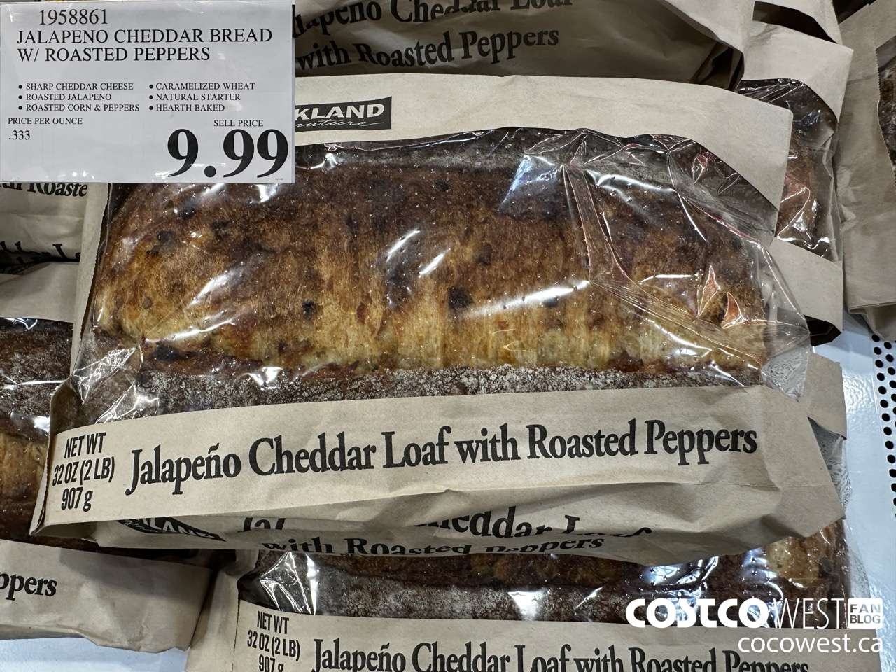 1958861 JALAPENO CHEDDAR BREAD W/ ROASTED PEPPERS $9.99