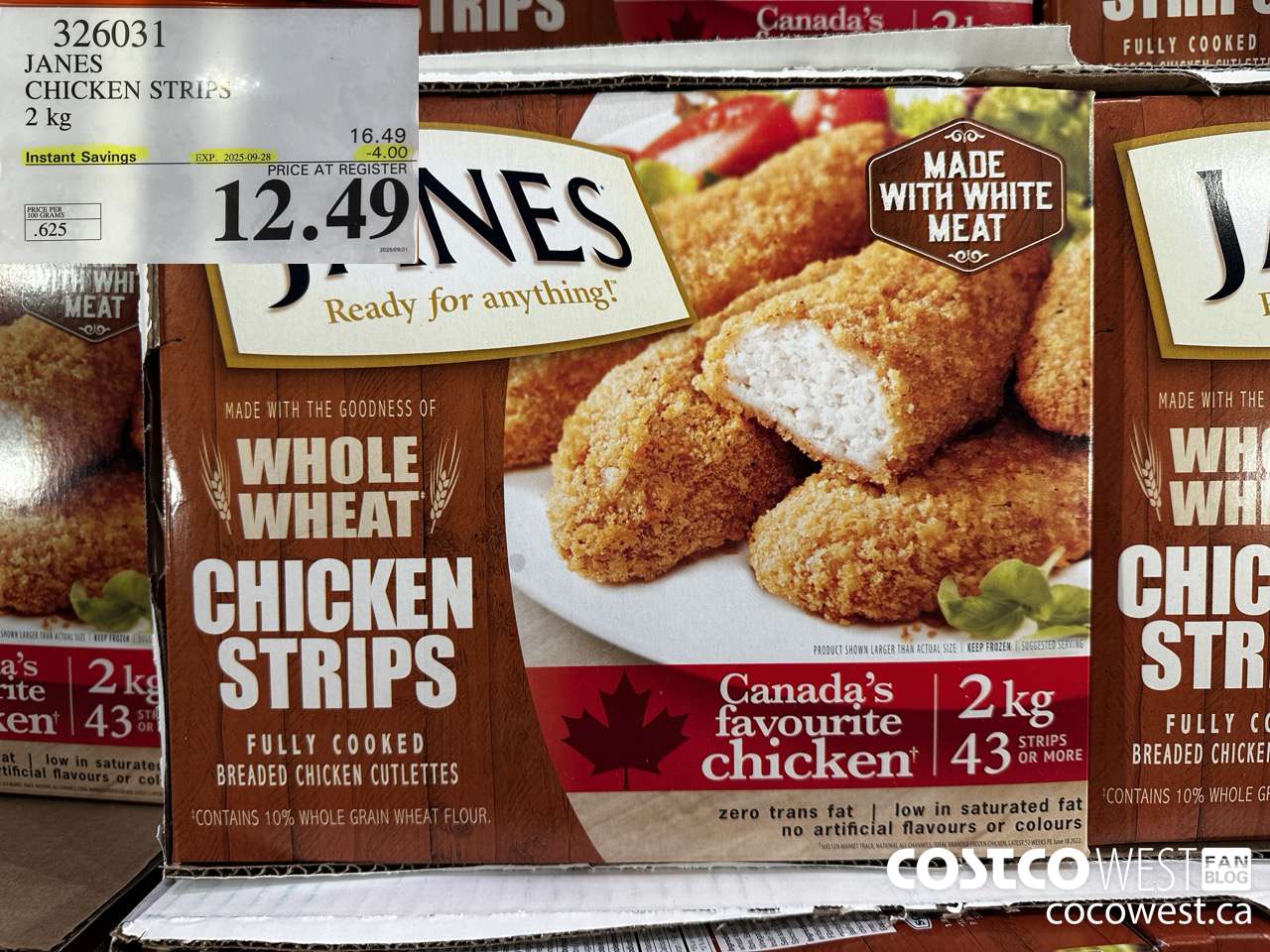 326031 JANES CHICKEN STRIPS 2 kg ($4.00 INSTANT SAVINGS EXPIRES ON 2025-09-28) $12.49