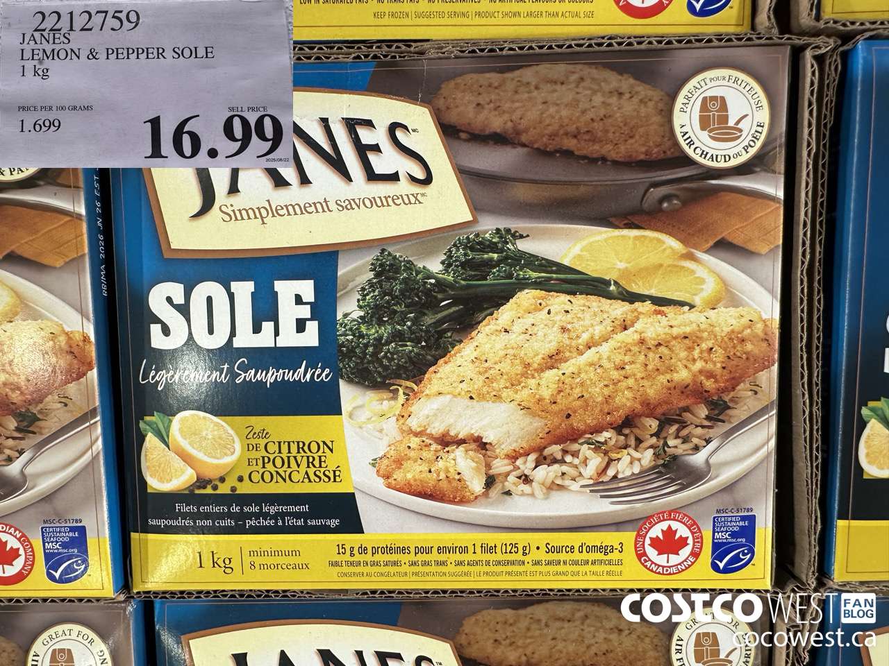 2212759 JANES LEMON & PEPPER SOLE 1 KG $16.99