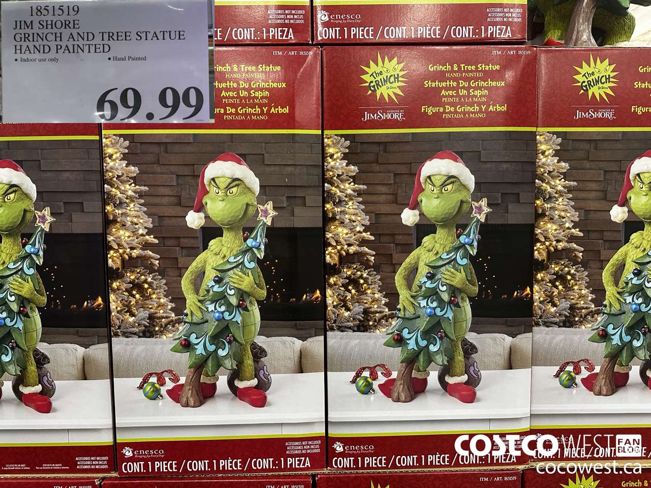 1851519 JIM SHORE GRINCH AND TREE STATUE HAND PAINTED $69.99