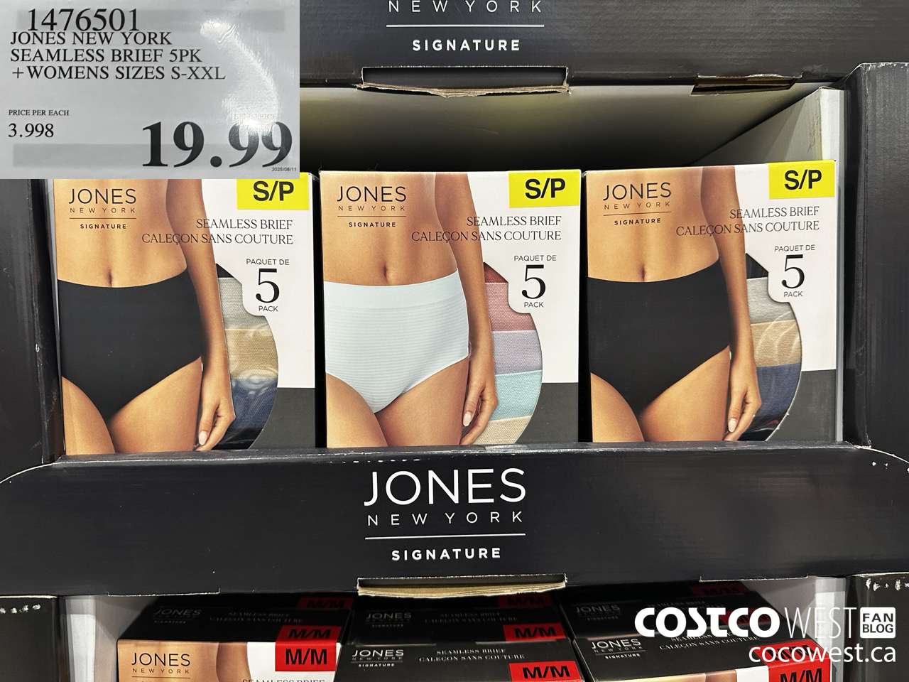 1476501 JONES NEW YORK SEAMLESS BRIEF 5PK LADIES SIZES S-XXL $19.99