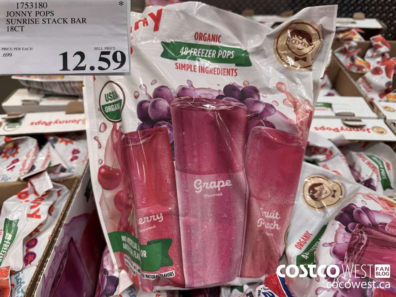 1753180 JONNY POPS SUNRISE STACK BAR 18 CT $12.59