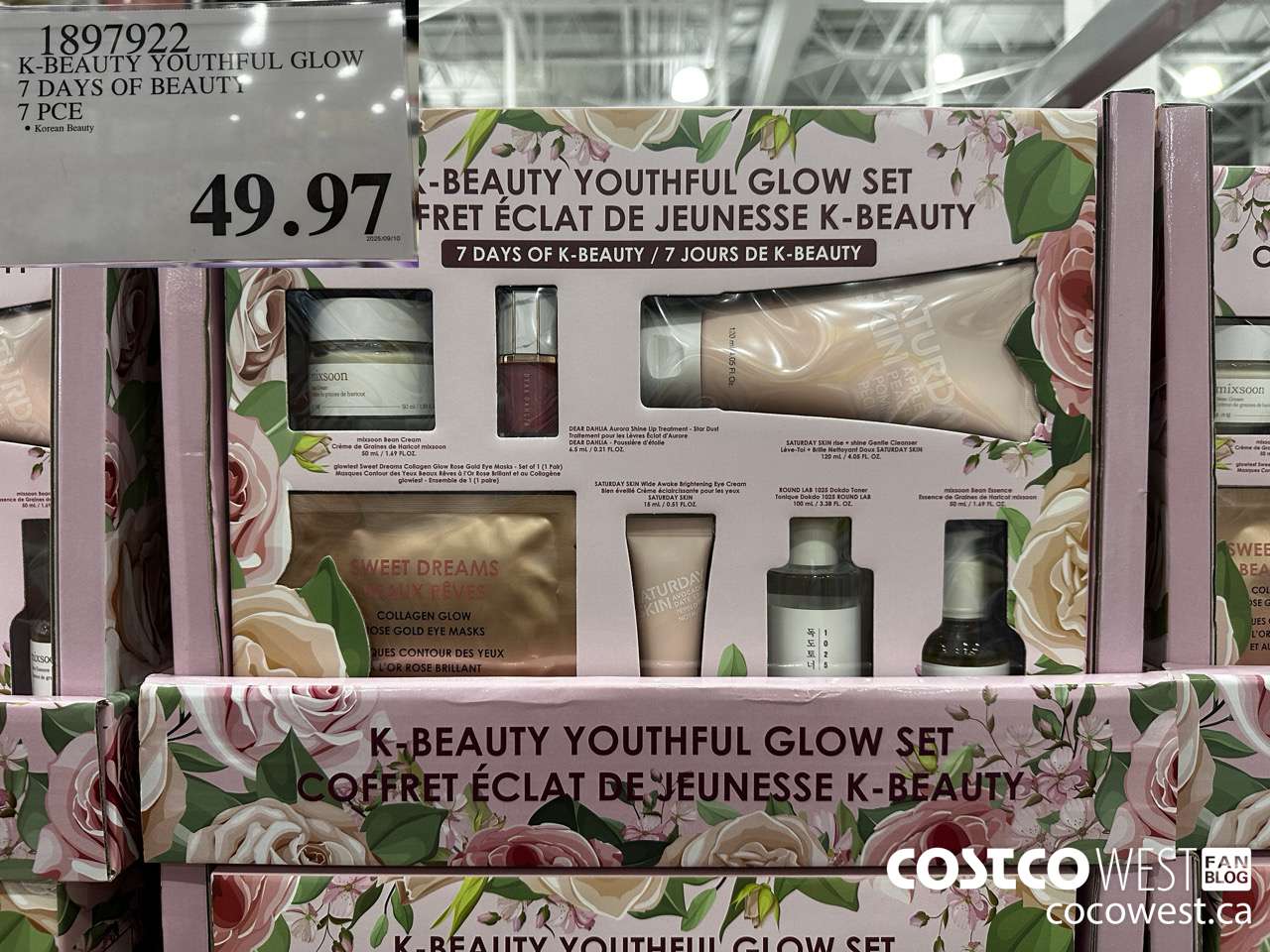 1897922 K-BEAUTY YOUTHFUL GLOW 7 DAYS OF BEAUTY 7 PCE $49.97
