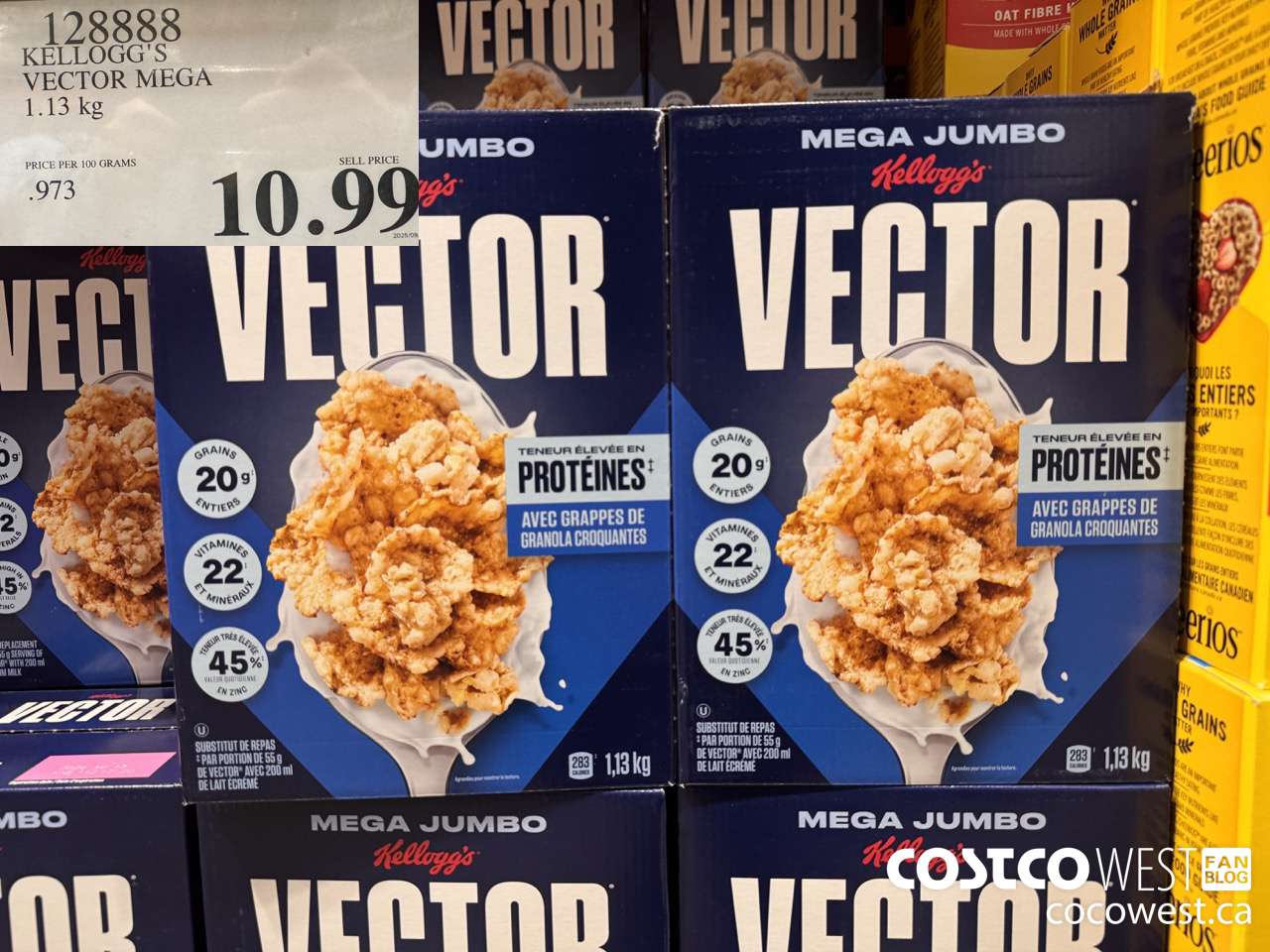 128888 KELLOGGS VECTOR MEGA 1.13KG $10.99