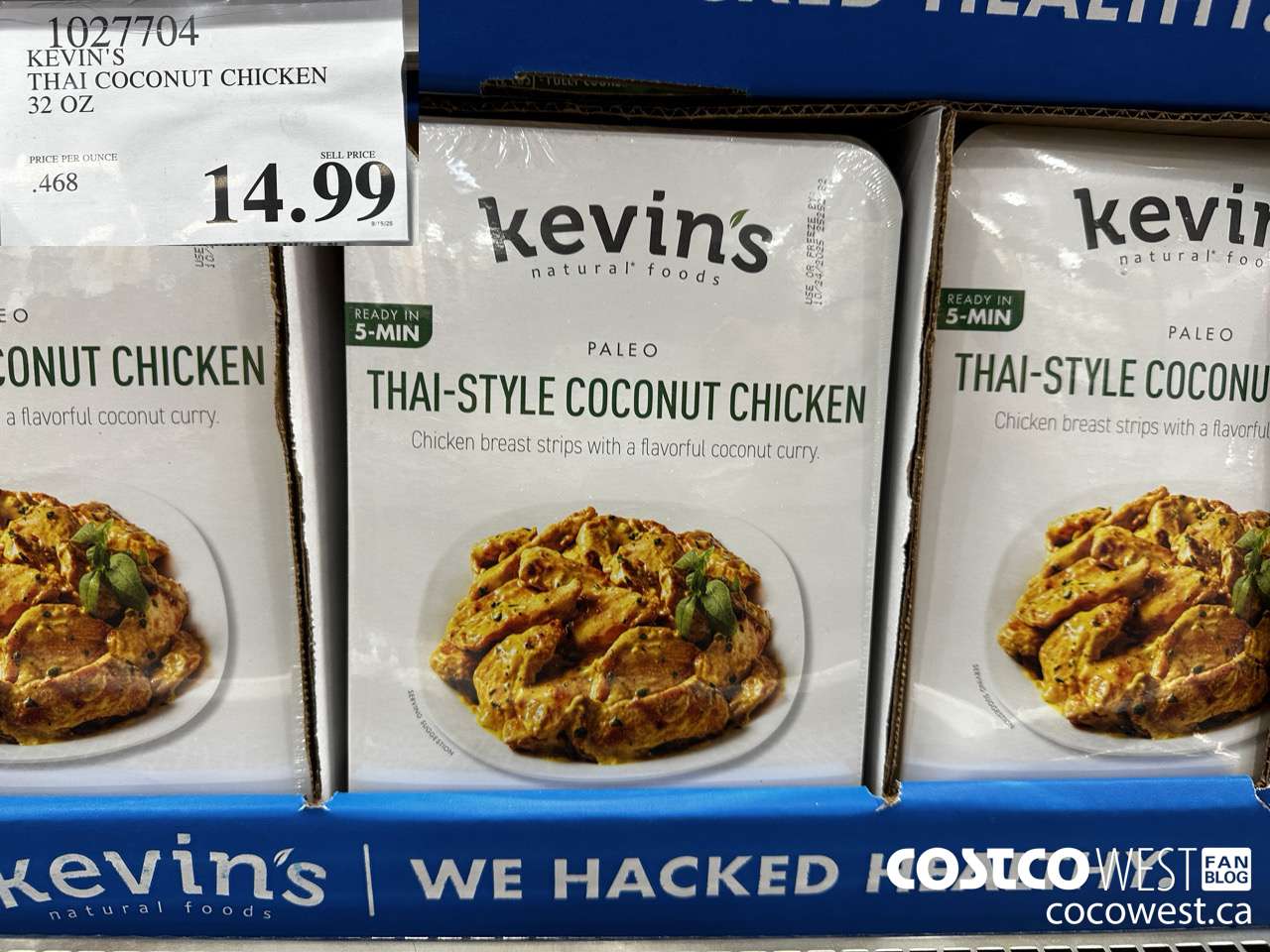 1027704 KEVIN'S THAI COCONUT CHICKEN 32 OZ $14.99