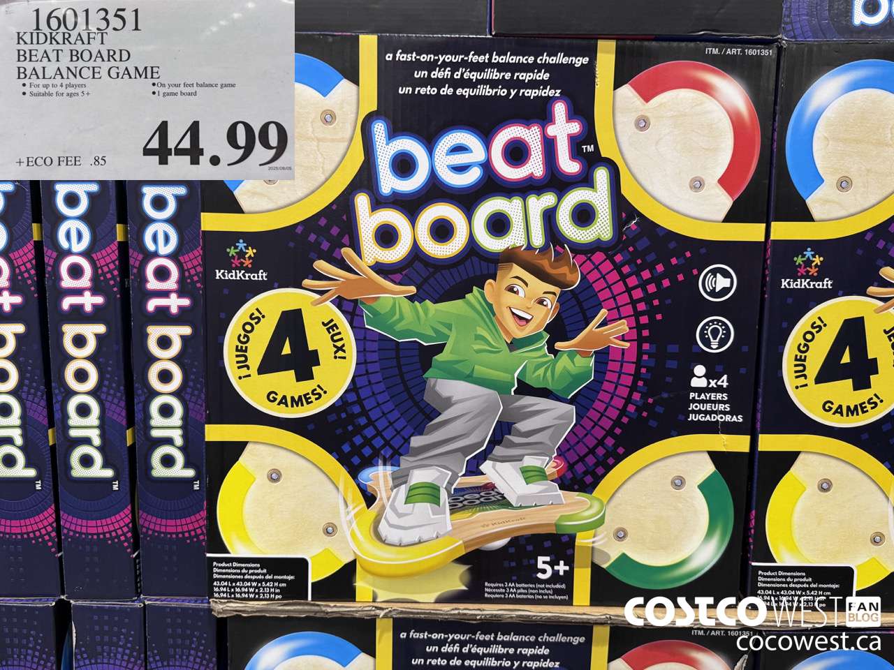 1601351 KIDKRAFT BEAT BOARD BALANCE GAME $44.99