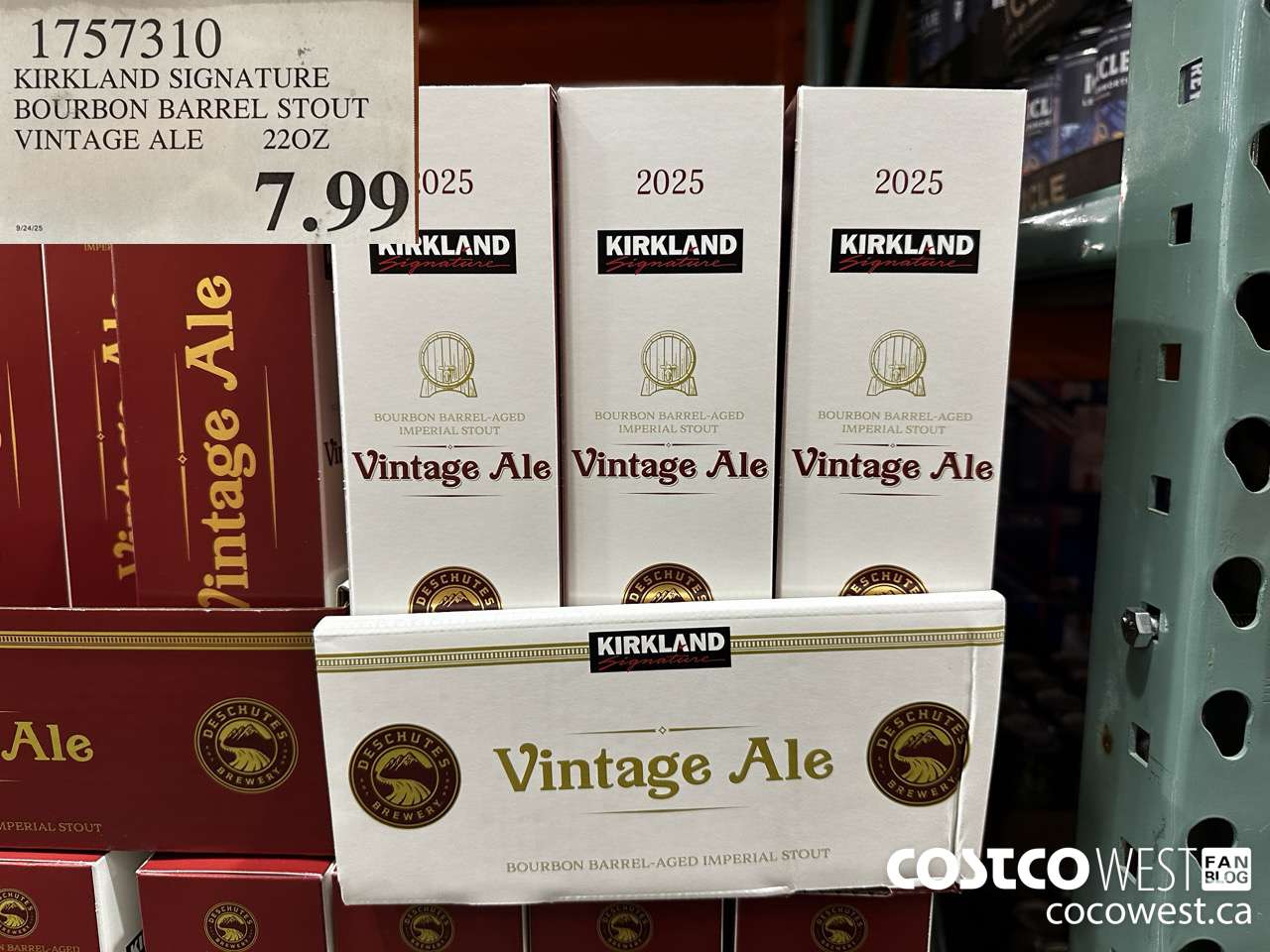 1757310 KIRKLAND SIGNATURE BOURBON BARREL STOUT VINTAGE ALE 22OZ $7.99