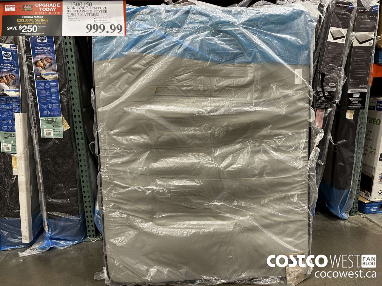 1300150 KIRKLAND SIGNATURE BY STEARNS & FOSTER QUEEN MATTRESS ($250.00 INSTANT SAVINGS EXPIRES ON 2025-09-14) $749.99