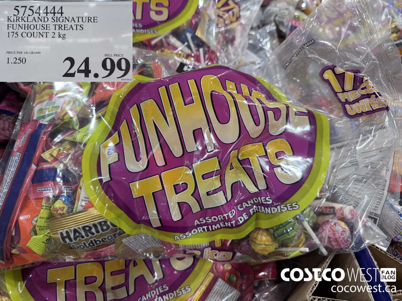 5754444 KIRKLAND SIGNATURE FUNHOUSE TREATS 175 COUNT $24.99
