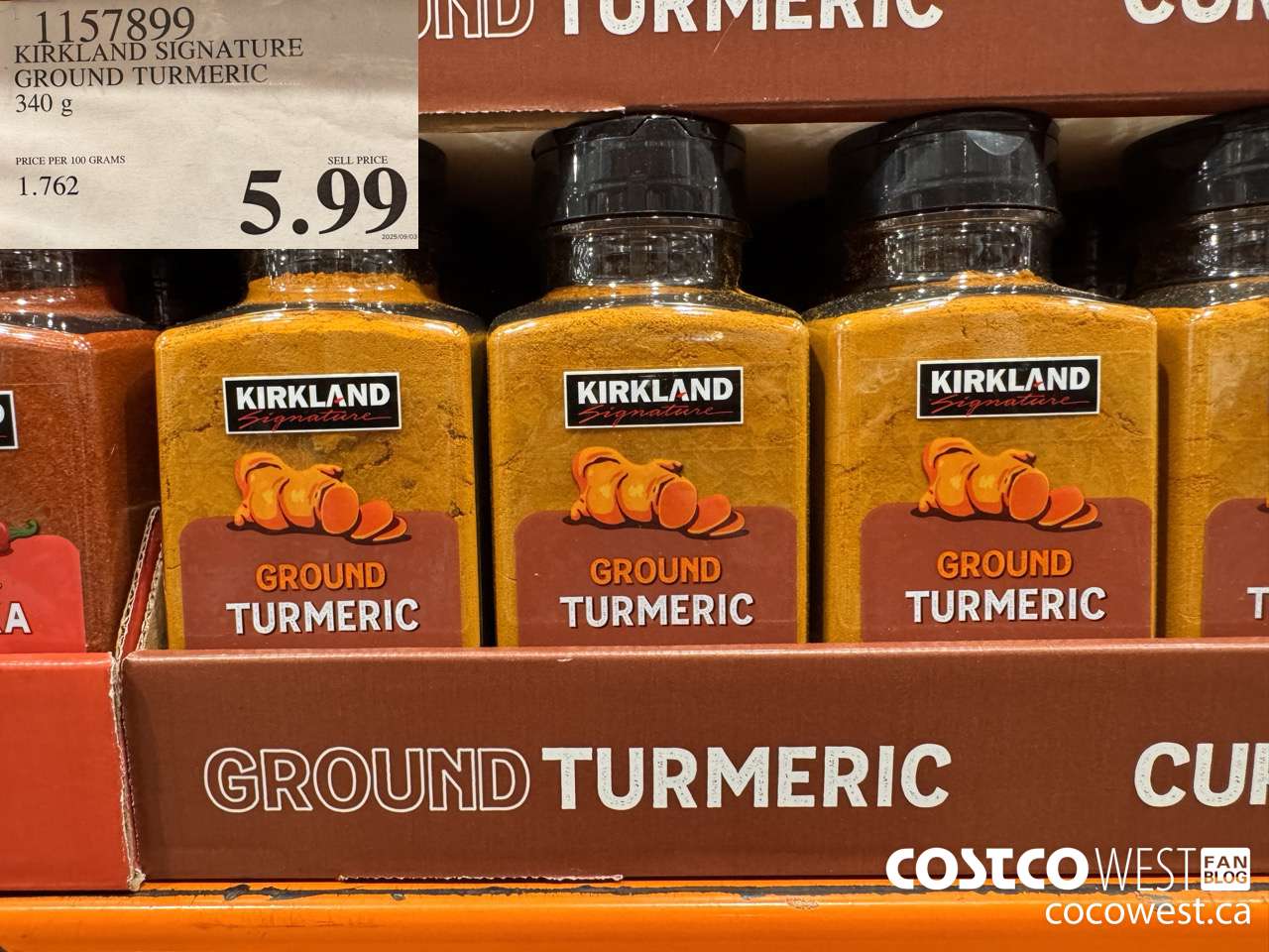 1157899 KIRKLAND SIGNATURE GROUND TURMERIC 340 G $5.99
