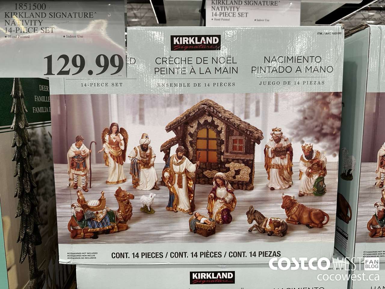 1851500 KIRKLAND SIGNATURE NATIVITY 14-PIECE SET $129.99