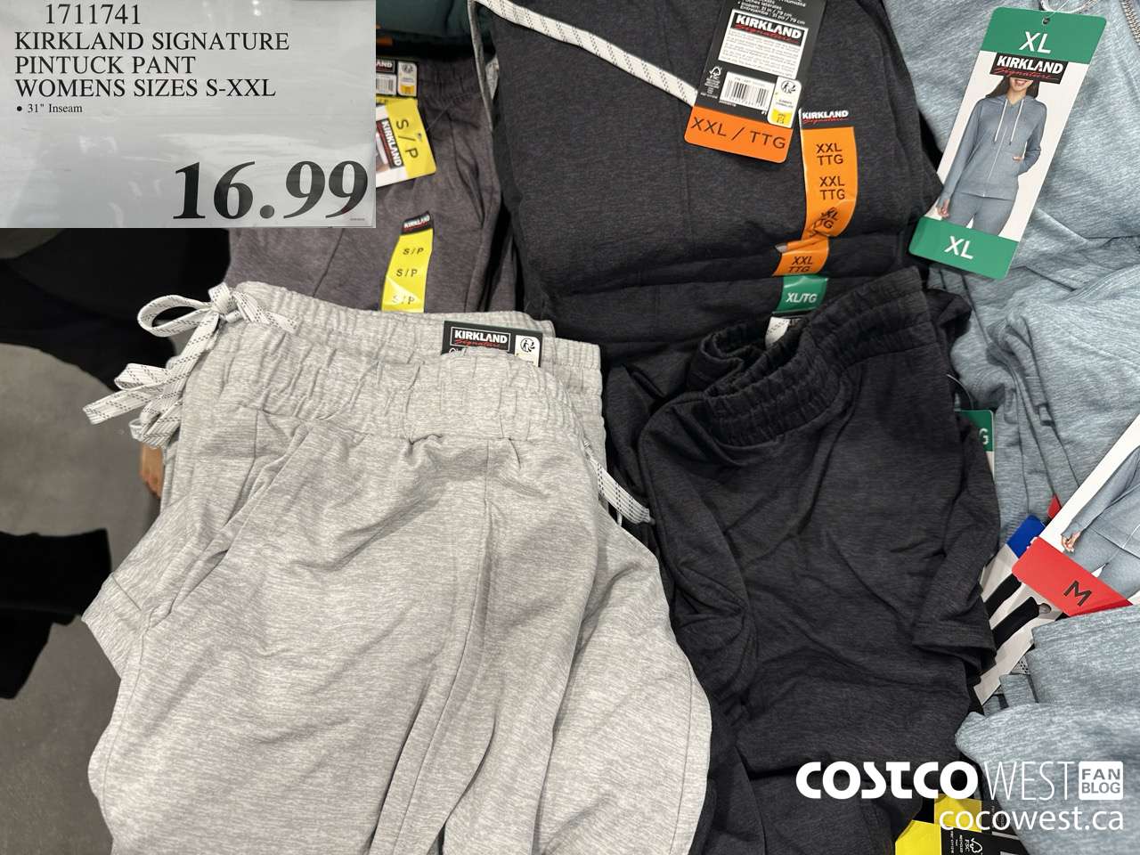 1711741 KIRKLAND SIGNATURE PINTUCK PANT WOMENS SIZES S-XXL  ($4.00 INSTANT SAVINGS EXPIRES ON 2025-08-24) $12.99