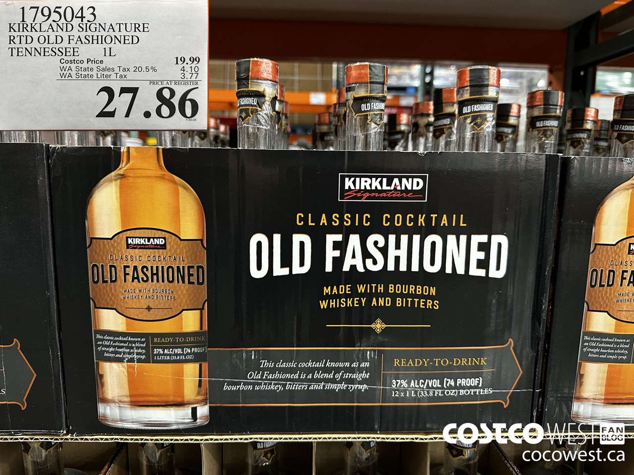 1795043 KIRKLAND SIGNATURE RTD OLD FASHIONED TENNESSEE 1L $27.86