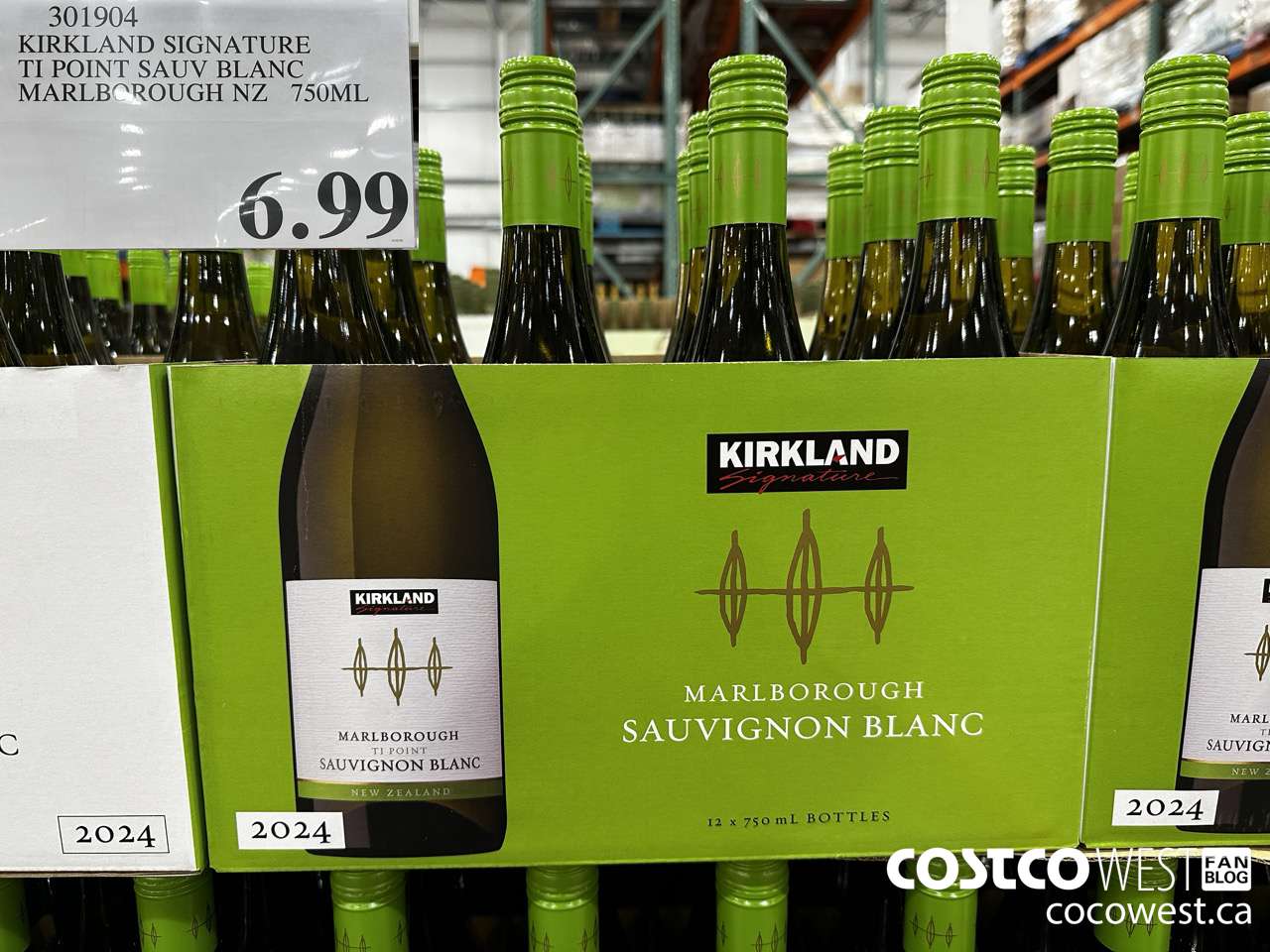 301904 KIRKLAND SIGNATURE T1 POINT SAUV BLANC MARLBOROUGH NZ 750ML $6.99