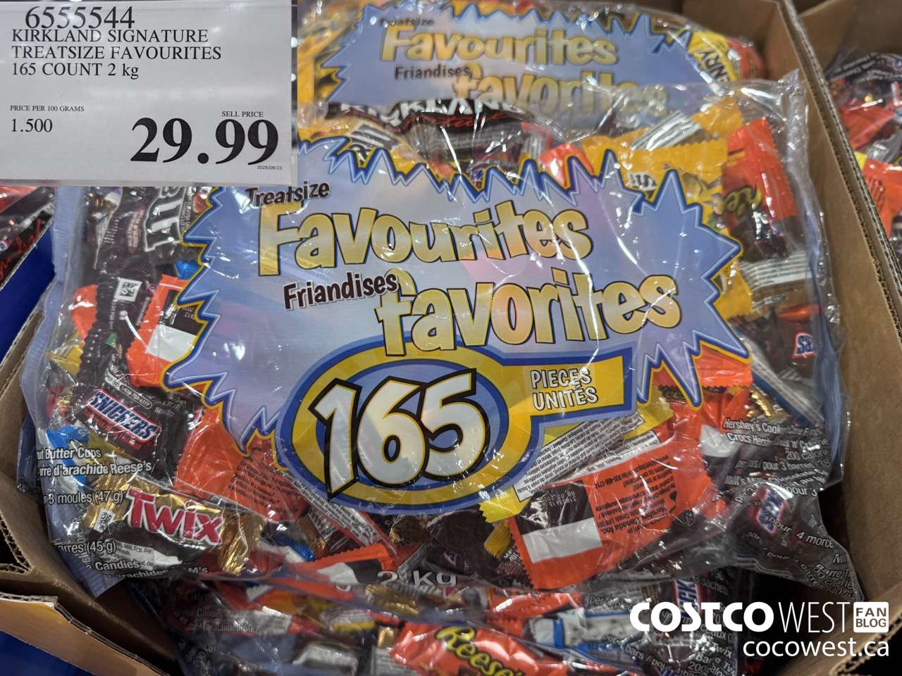 6555544 KIRKLAND SIGNATURE TREATSIZE FAVOURITES 165 COUNT $29.99