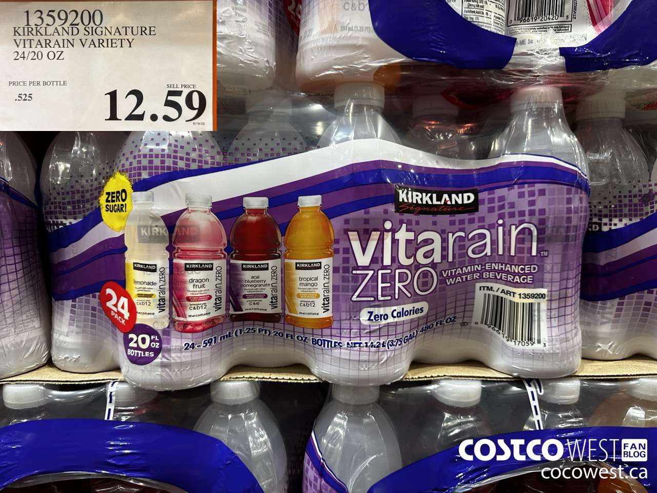 1359200 KIRKLAND SIGNATURE VITARAIN VARIETY 24/20 OZ $12.59