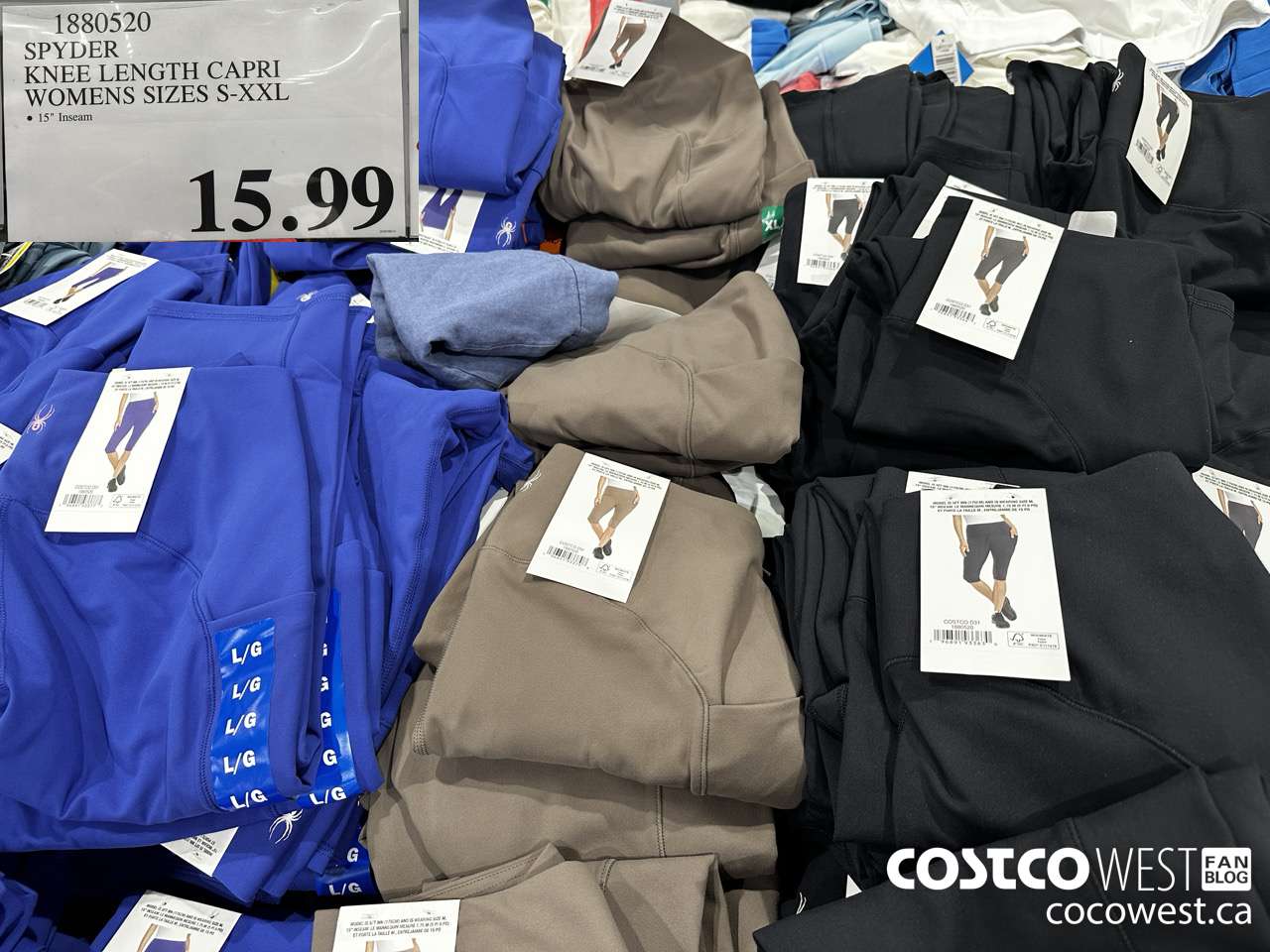 1880520 KNEE LENGTH CAPRI WOMENS SIZES S-XXL  $15.99