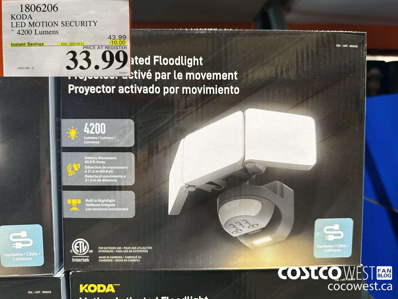 1806206 KODA FLOODLIGHT ($10.00 INSTANT SAVINGS EXPIRES ON 2025-09-21) $33.99