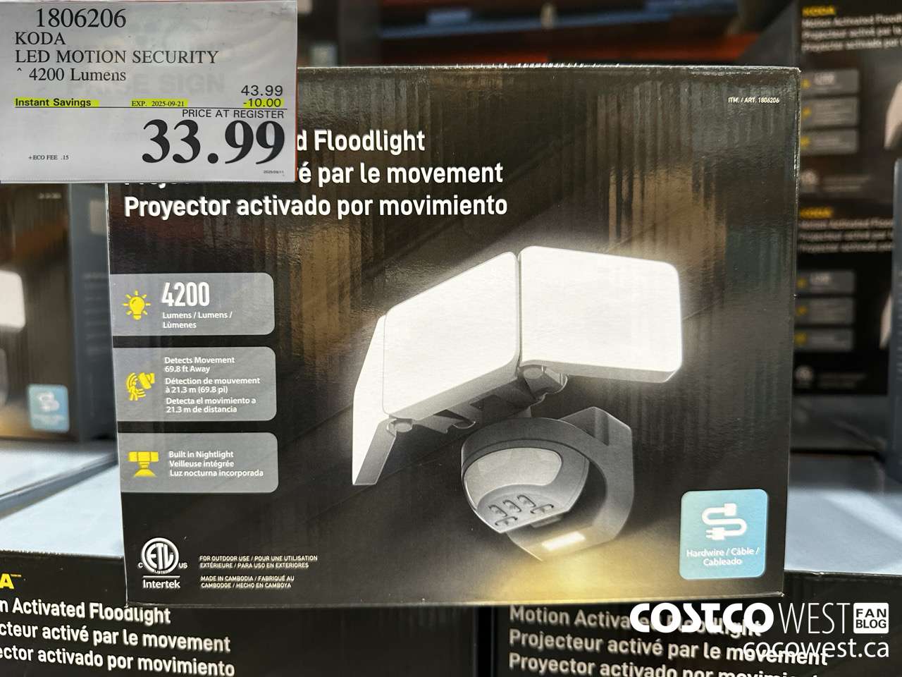 1806206 KODA FLOODLIGHT ($10.00 INSTANT SAVINGS EXPIRES ON 2025-09-21) $33.99
