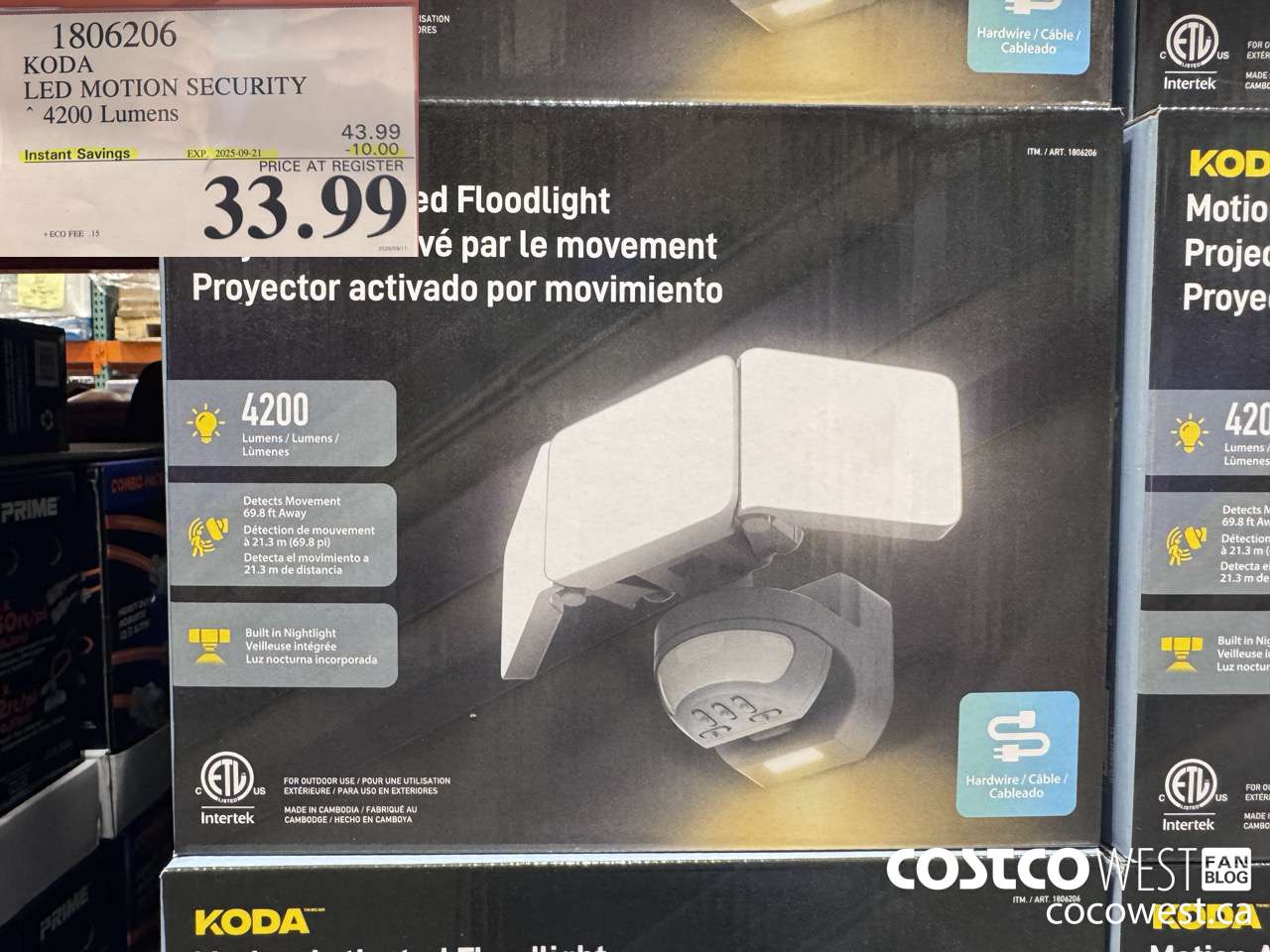 1806206 KODA FLOODLIGHT ($10.00 INSTANT SAVINGS EXPIRES ON 2025-09-21) $33.99