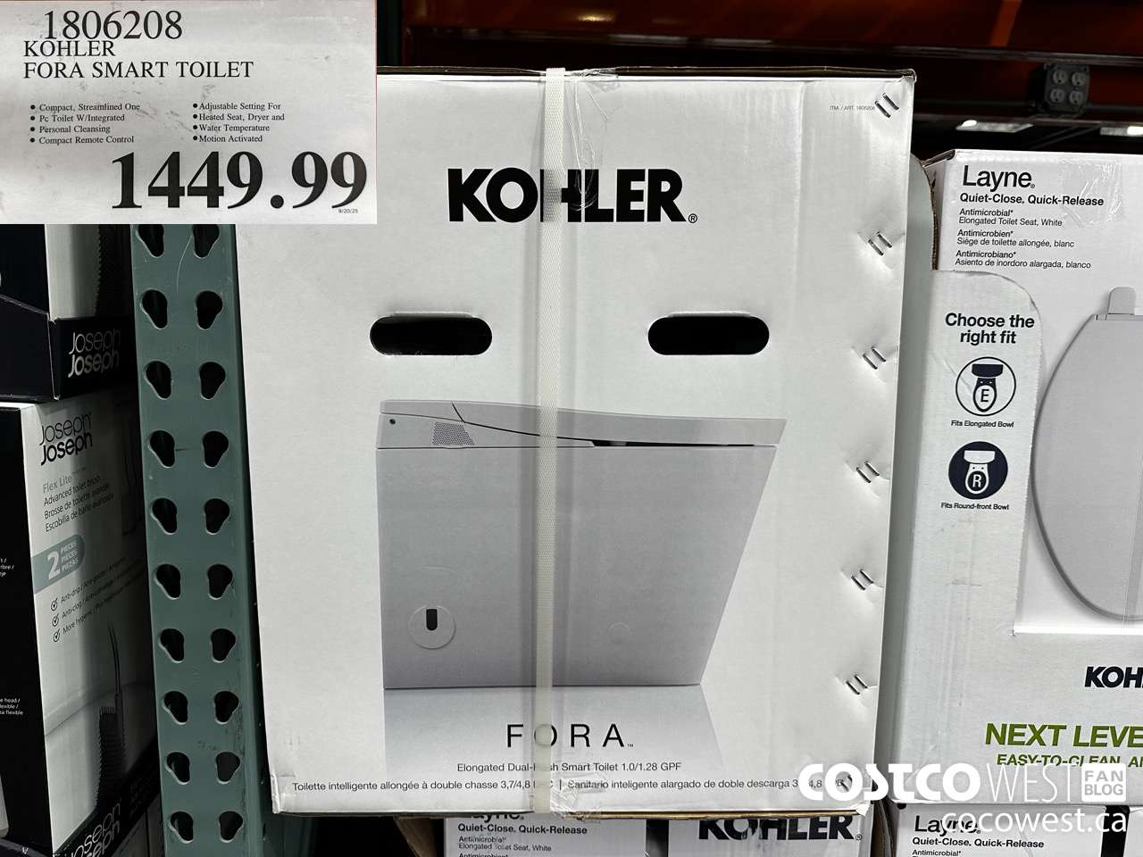 180620 KOHLER FORA SMART TOILET $1449.99