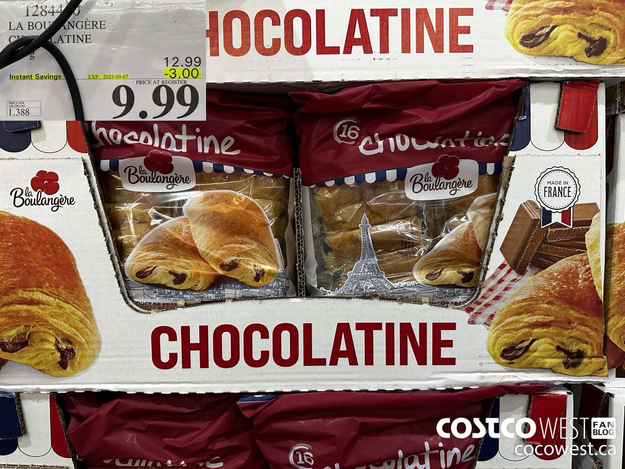 1284410 LA BOULANGERE CHOCOLATINE 720 G ($3.00 INSTANT SAVINGS EXPIRES ON 2025-09-07) $9.99