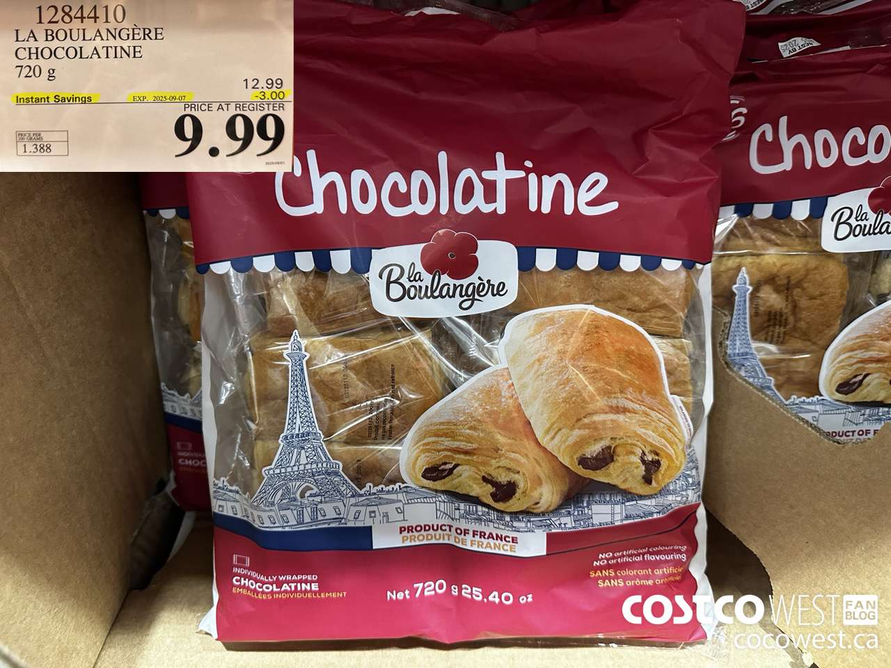 1284410 LA BOULANGERE CHOCOLATINE 720 G ($3.00 INSTANT SAVINGS EXPIRES ON 2025-09-07) $9.99