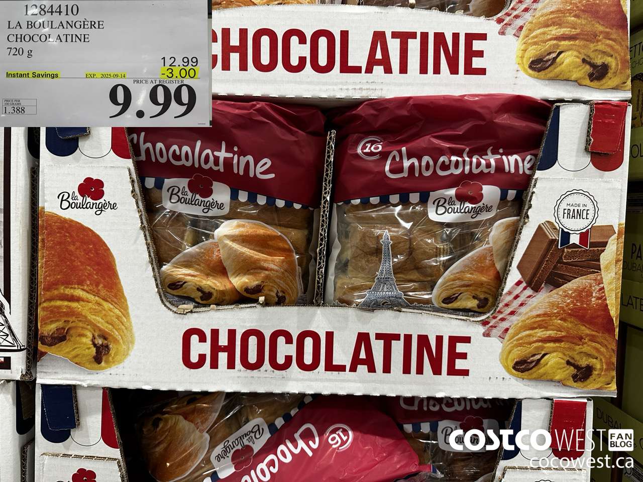 1284410 LA BOULANGERE CHOCOLATINE 720 G ($3.00 INSTANT SAVINGS EXPIRES ON 2025-09-14) $9.99