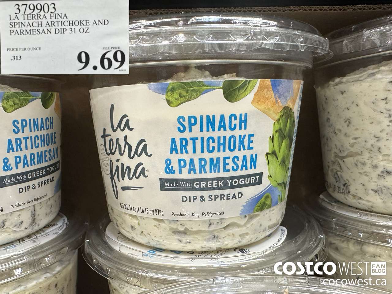 379903 LA TERRA FINA ARTICHOKE/PARMESAN DIP 31 OZ $9.69