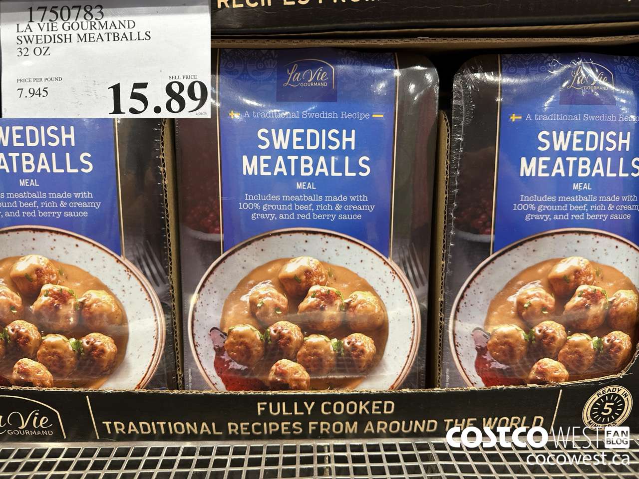 1740783 LA VIE GOURMAND SWEDISH MEATBALLS 32 OZ $15.89
