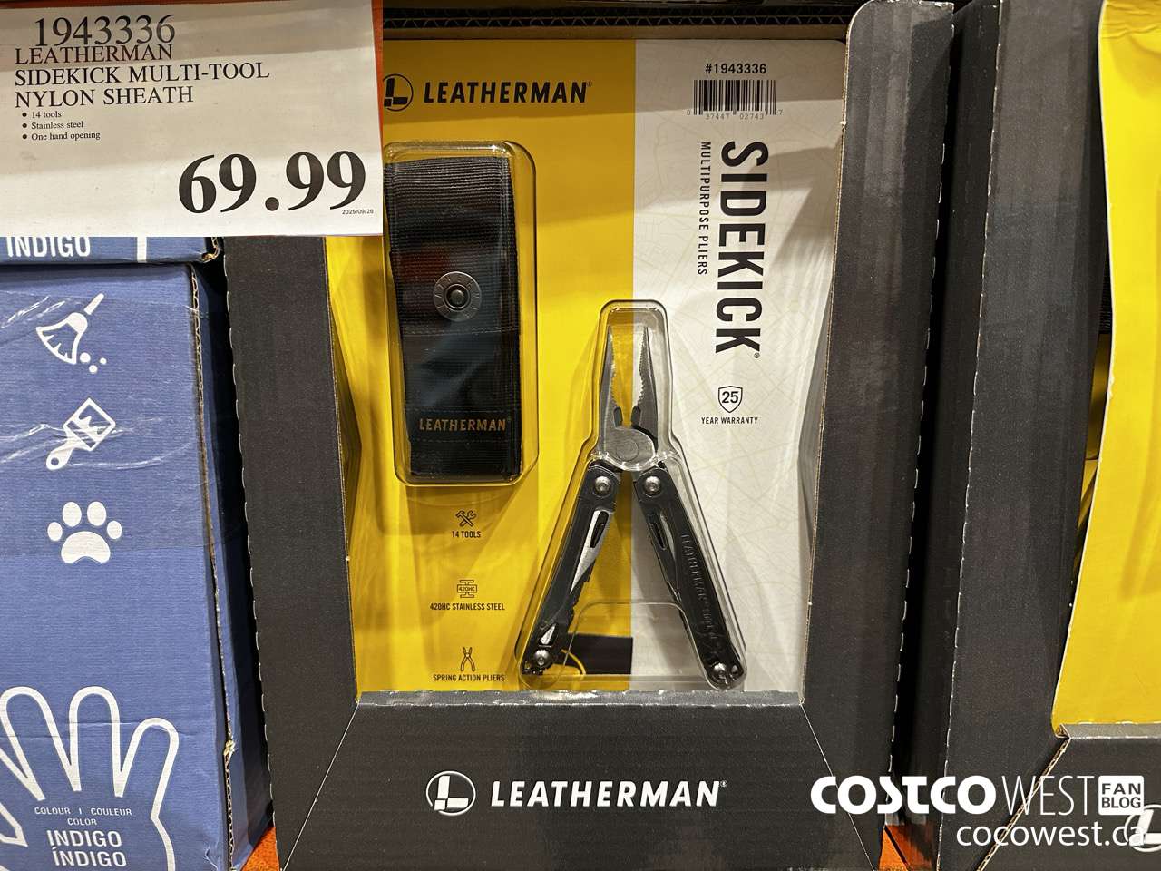 1943336 LEATHERMAN SIDEKICK MULTI-TOOL NYLON SHEATH $69.99