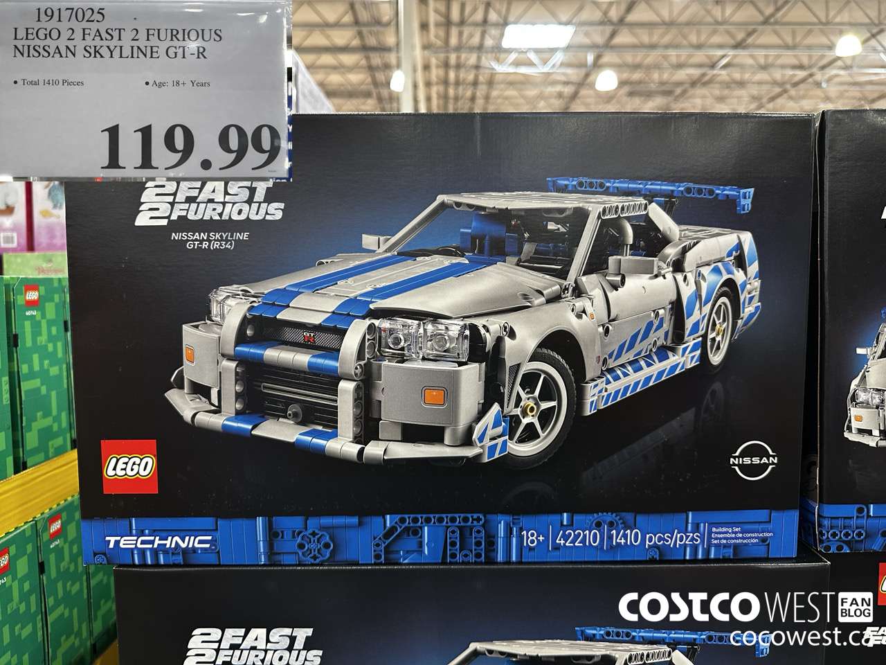 1917025 LEGO 2 FAST 2 FURIOUS NISSAN SKYLINE GT-R $119.99