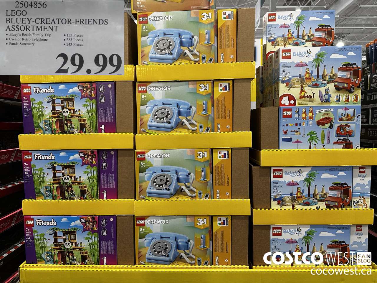 2504856 LEGO BLUEY-CREATOR-FRIENDS ASSORTMENT $29.99