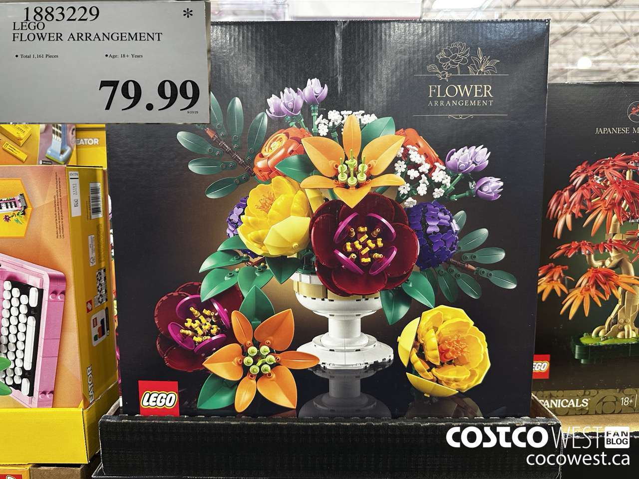 1883229 LEGO BOTANICALS FLOWER ARRANGEMENT $79.99