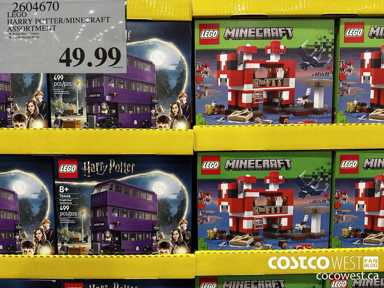 2604670 LEGO HARRY POTTER/MINECRAFT ASSORTMENT $49.99